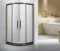 MX-882 Black Titanium Titanium Shower Screen 