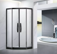 MX-883 Dumb Black Shower Screen 
